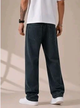Men's Comfortable Casual Denim Jeans || Straight Fit (Jean) for Men || Regular Fit Mid Rise Flat Front Full Length Jeans for Men| Modern & Fashionable for Casualwear - 34