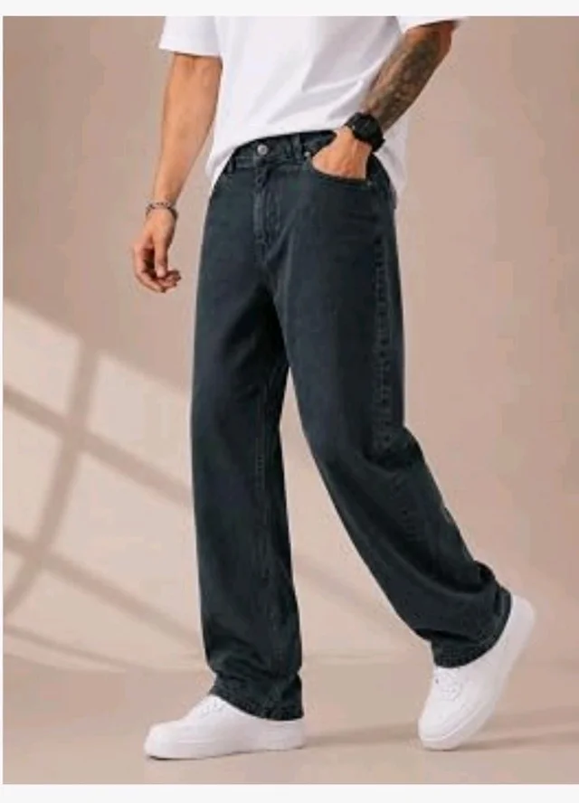 Men's Comfortable Casual Denim Jeans || Straight Fit (Jean) for Men || Regular Fit Mid Rise Flat Front Full Length Jeans for Men| Modern & Fashionable for Casualwear - 34