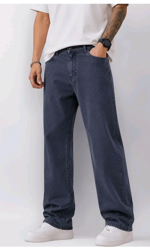 Men's Comfortable Casual Denim Jeans || Straight Fit (Jean) for Men || Regular Fit Mid Rise Flat Front Full Length Jeans for Men| Modern & Fashionable for Casualwear - 38