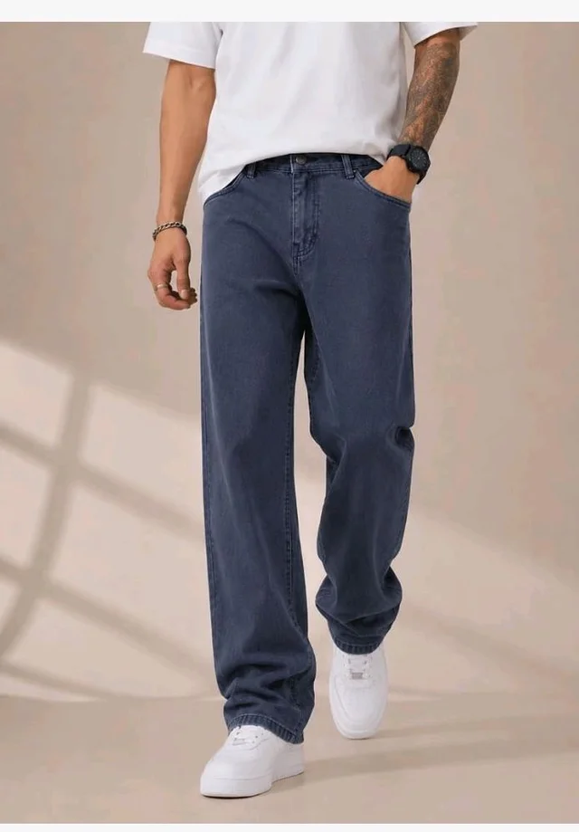 Men's Comfortable Casual Denim Jeans || Straight Fit (Jean) for Men || Regular Fit Mid Rise Flat Front Full Length Jeans for Men| Modern & Fashionable for Casualwear - 38