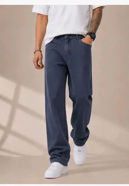 Men's Comfortable Casual Denim Jeans || Straight Fit (Jean) for Men || Regular Fit Mid Rise Flat Front Full Length Jeans for Men| Modern & Fashionable for Casualwear - 38