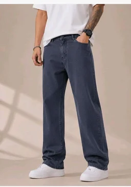 Men's Comfortable Casual Denim Jeans || Straight Fit (Jean) for Men || Regular Fit Mid Rise Flat Front Full Length Jeans for Men| Modern & Fashionable for Casualwear - 38