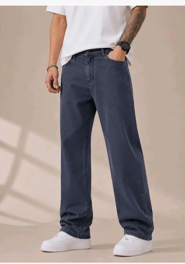 Men's Comfortable Casual Denim Jeans || Straight Fit (Jean) for Men || Regular Fit Mid Rise Flat Front Full Length Jeans for Men| Modern & Fashionable for Casualwear - 38