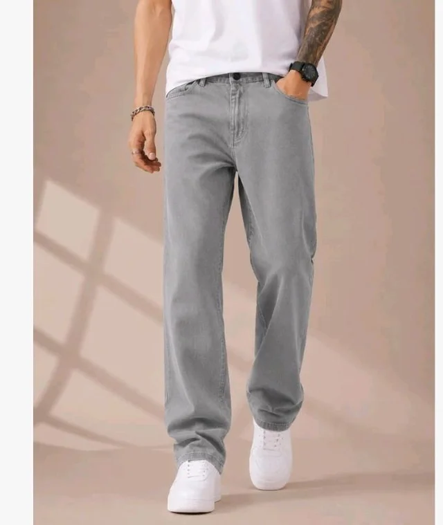 Men's Comfortable Casual Denim Jeans || Straight Fit (Jean) for Men || Regular Fit Mid Rise Flat Front Full Length Jeans for Men| Modern & Fashionable for Casualwear
- 32