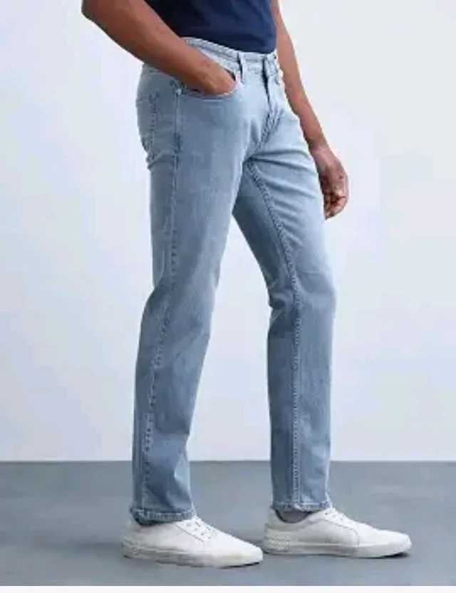 Flying Machine Men's Slim Straight Fit Jeans| Solid | High Rise | Stretchable | Jeans for Man
- 32
