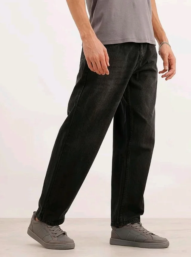 WROGN Men's Loose Fit Jeans | Mid Rise | Jeans for Man - 34