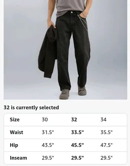 WROGN Men's Loose Fit Jeans | Mid Rise | Jeans for Man - 34