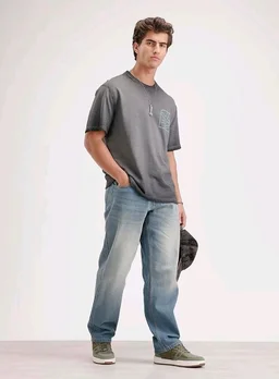 WROGN Men's Loose Fit Jeans | Mid Rise | Jeans for Man - 32