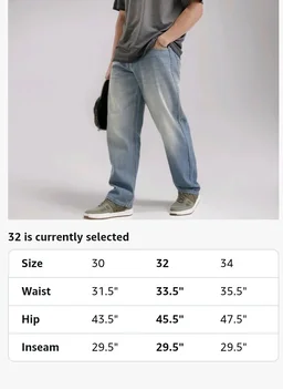 WROGN Men's Loose Fit Jeans | Mid Rise | Jeans for Man - 32