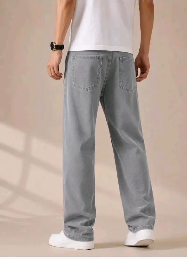 Men's Comfortable Casual Denim Jeans || Straight Fit (Jean) for Men || Regular Fit Mid Rise Flat Front Full Length Jeans for Men| Modern & Fashionable for Casualwear - 34