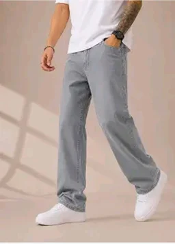 Men's Comfortable Casual Denim Jeans || Straight Fit (Jean) for Men || Regular Fit Mid Rise Flat Front Full Length Jeans for Men| Modern & Fashionable for Casualwear - 34