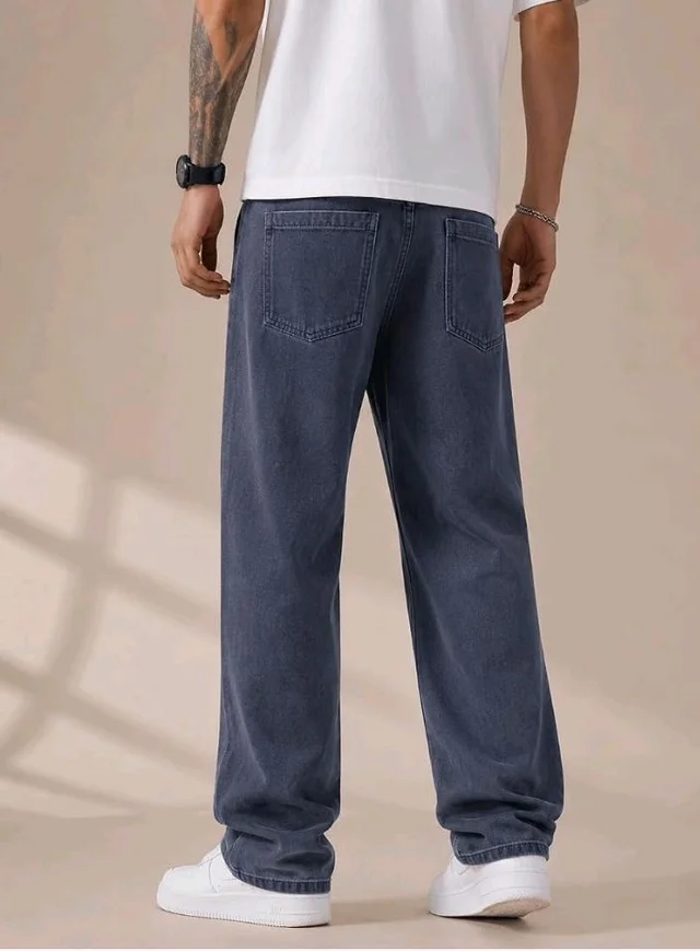 Men's Comfortable Casual Denim Jeans || Straight Fit (Jean) for Men || Regular Fit Mid Rise Flat Front Full Length Jeans for Men| Modern & Fashionable for Casualwear
- 32
