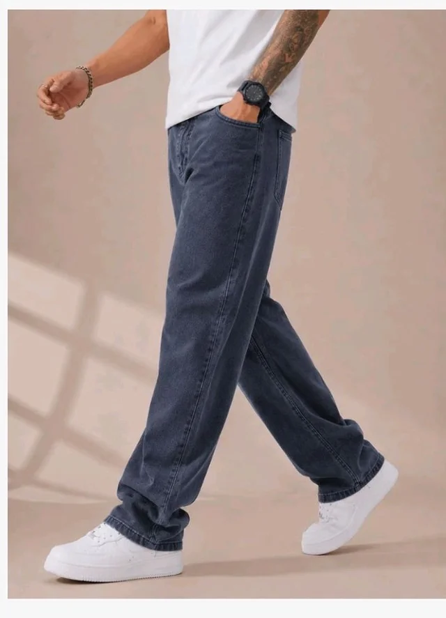 Men's Comfortable Casual Denim Jeans || Straight Fit (Jean) for Men || Regular Fit Mid Rise Flat Front Full Length Jeans for Men| Modern & Fashionable for Casualwear
- 32