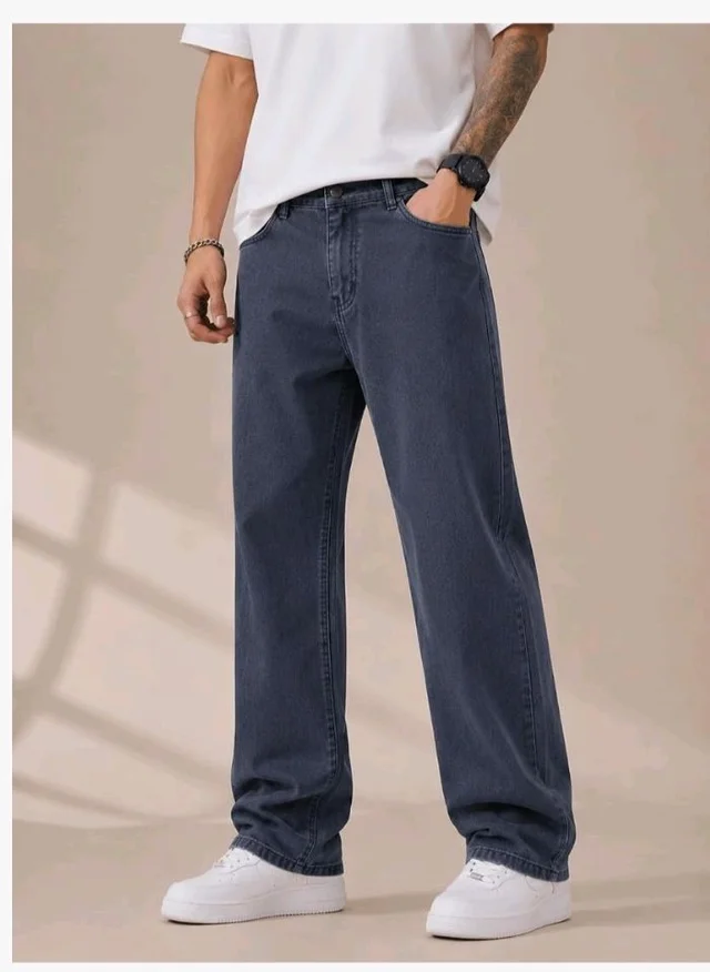 Men's Comfortable Casual Denim Jeans || Straight Fit (Jean) for Men || Regular Fit Mid Rise Flat Front Full Length Jeans for Men| Modern & Fashionable for Casualwear
- 32