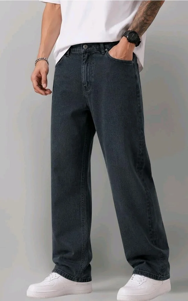 Men's Comfortable Casual Denim Jeans || Straight Fit (Jean) for Men || Regular Fit Mid Rise Flat Front Full Length Jeans for Men| Modern & Fashionable for Casualwear - 32