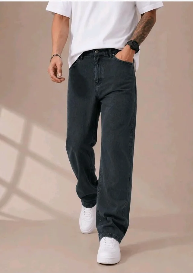 Men's Comfortable Casual Denim Jeans || Straight Fit (Jean) for Men || Regular Fit Mid Rise Flat Front Full Length Jeans for Men| Modern & Fashionable for Casualwear - 32