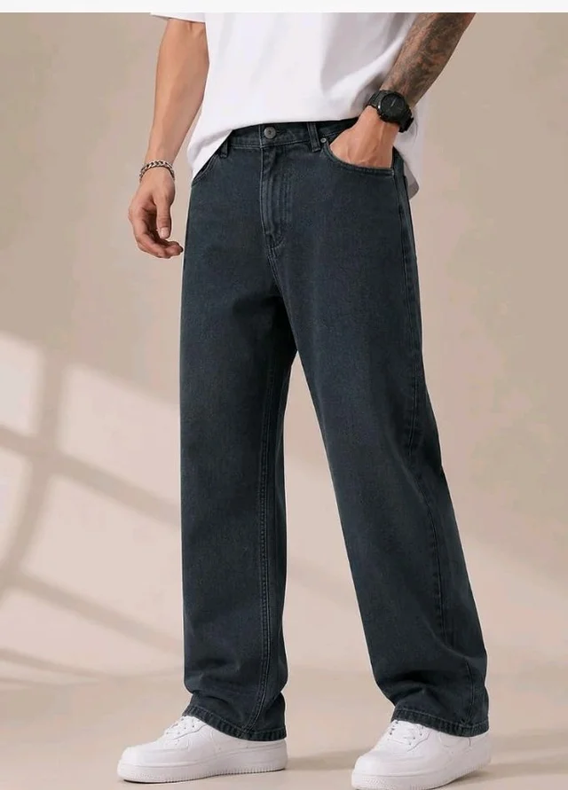 Men's Comfortable Casual Denim Jeans || Straight Fit (Jean) for Men || Regular Fit Mid Rise Flat Front Full Length Jeans for Men| Modern & Fashionable for Casualwear - 32