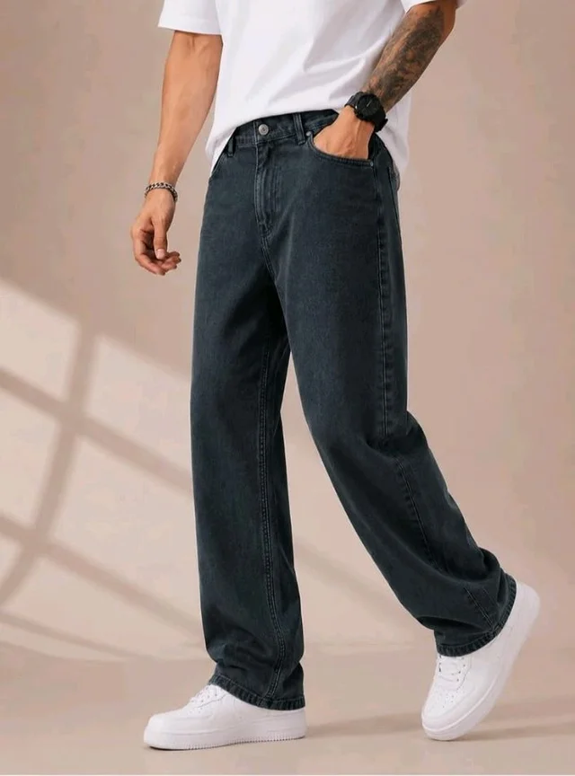 Men's Comfortable Casual Denim Jeans || Straight Fit (Jean) for Men || Regular Fit Mid Rise Flat Front Full Length Jeans for Men| Modern & Fashionable for Casualwear - 32