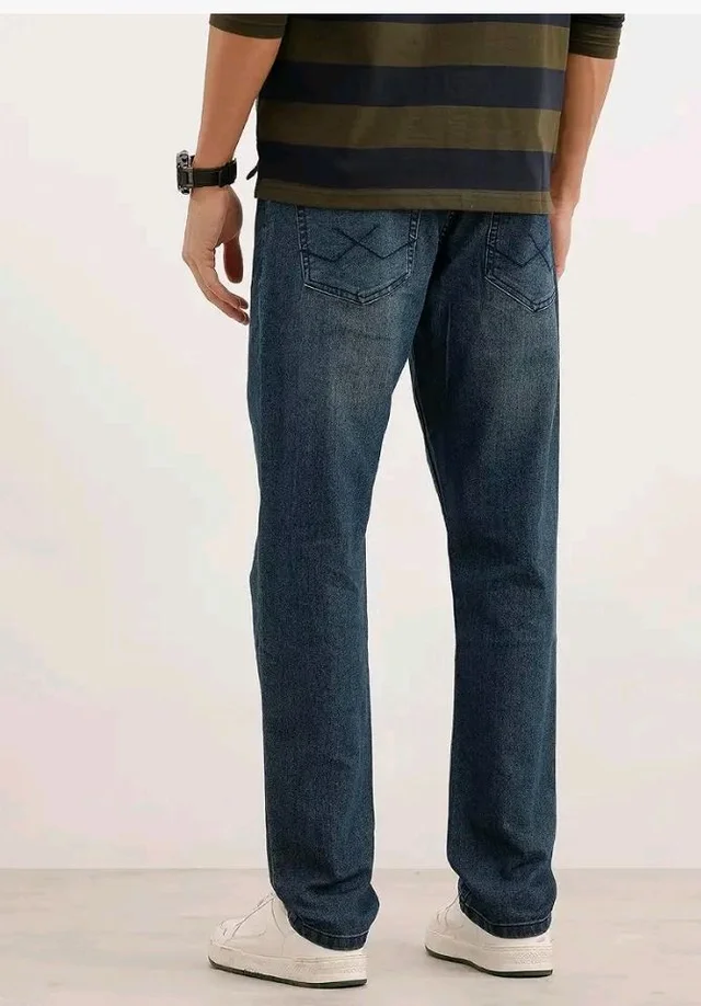 WROGN Men's Straight Fit Jeans | Mid Rise | Jeans for Man - 32
