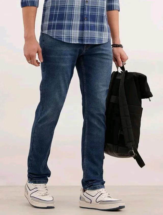 WROGN Men's Slim Fit Jeans | Mid Rise | Jeans for Man - 32