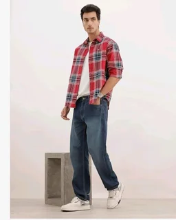 WROGN Men's Anti Fit Jeans | Mid Rise | Jeans for Man - 34