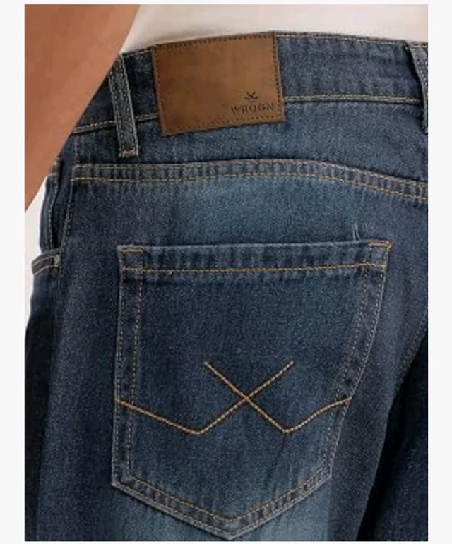 WROGN Men's Anti Fit Jeans | Mid Rise | Jeans for Man - 34
