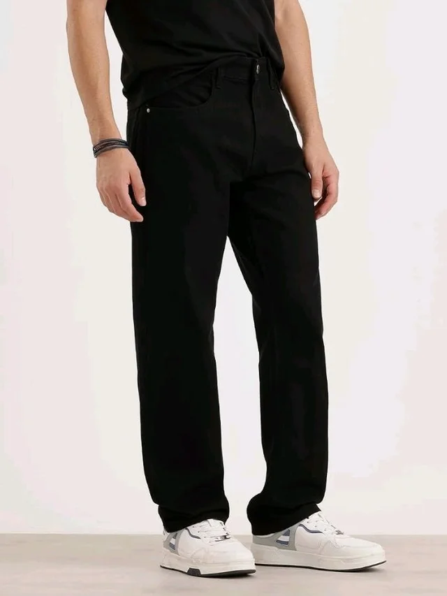 WROGN Men's Anti Fit Jeans | Mid Rise | Jeans for Man - 34
