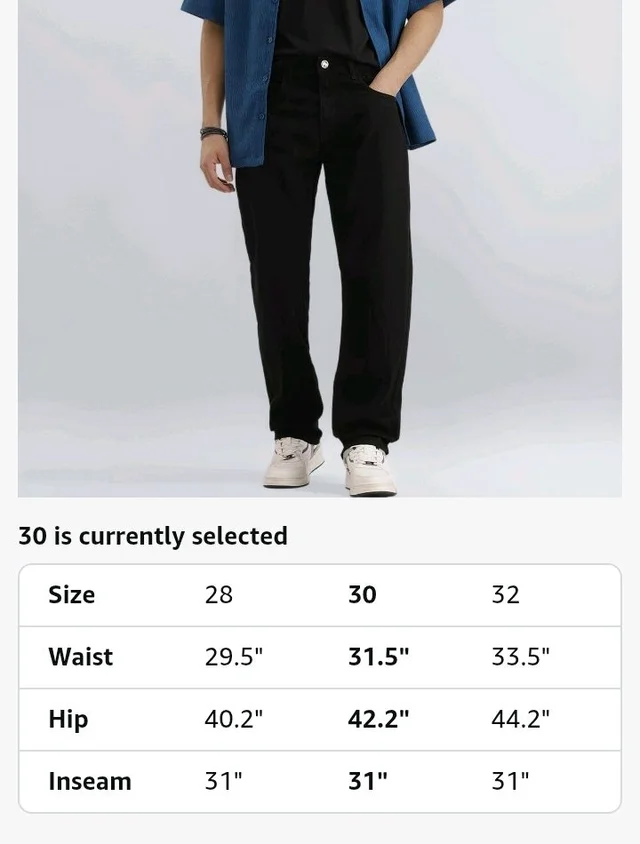WROGN Men's Anti Fit Jeans | Mid Rise | Jeans for Man - 34