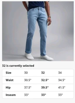 Flying Machine Men's Slim Straight Fit Jeans| Solid | High Rise | Stretchable | Jeans for Man
- 32