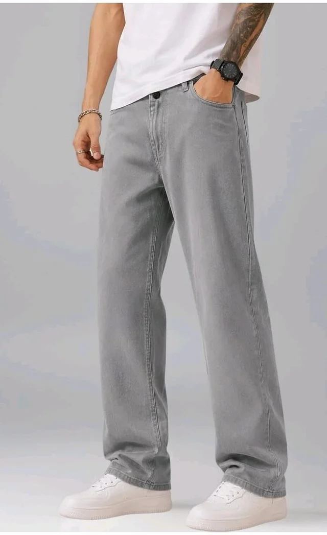 Men's Comfortable Casual Denim Jeans || Straight Fit (Jean) for Men || Regular Fit Mid Rise Flat Front Full Length Jeans for Men| Modern & Fashionable for Casualwear - 32