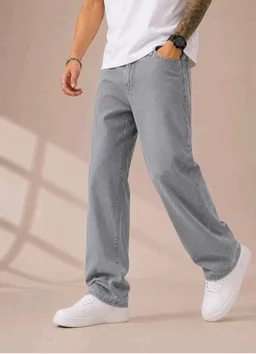 Men's Comfortable Casual Denim Jeans || Straight Fit (Jean) for Men || Regular Fit Mid Rise Flat Front Full Length Jeans for Men| Modern & Fashionable for Casualwear - 32