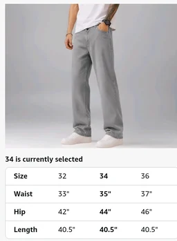 Men's Comfortable Casual Denim Jeans || Straight Fit (Jean) for Men || Regular Fit Mid Rise Flat Front Full Length Jeans for Men| Modern & Fashionable for Casualwear - 32