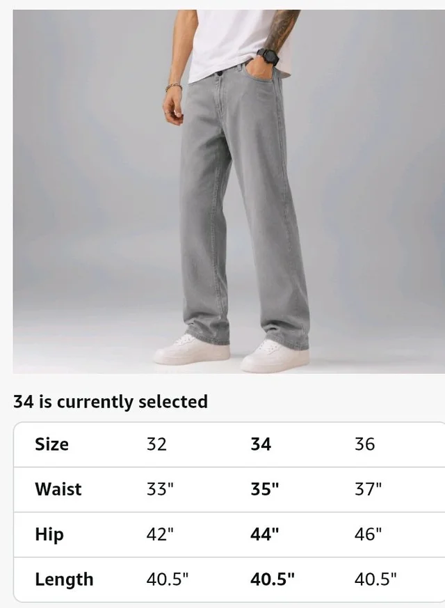 Men's Comfortable Casual Denim Jeans || Straight Fit (Jean) for Men || Regular Fit Mid Rise Flat Front Full Length Jeans for Men| Modern & Fashionable for Casualwear - 32