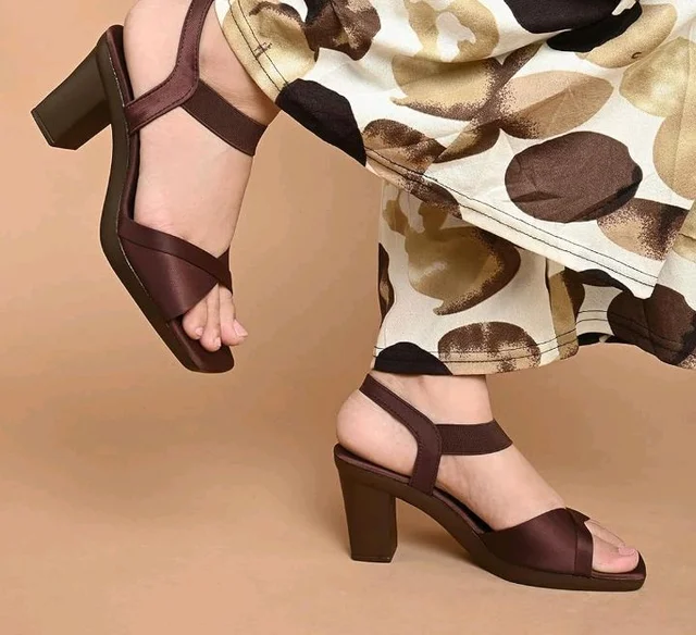 JM LOOKS Fashion Fancy Solid Backstrap Comfortable Sole Stylish Casual Heel Sandal,for Womens & Girls
- 7