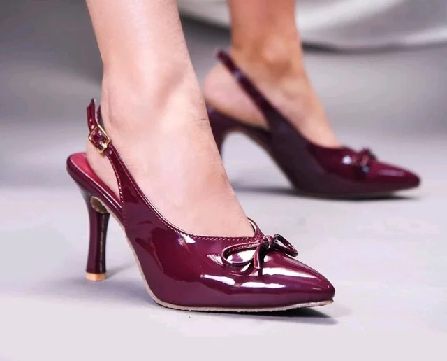 JM LOOKS Women's Pointed-Toe Slingback Heels with Bow Detail | Elegant and Comfortable for Parties and Events
- 10