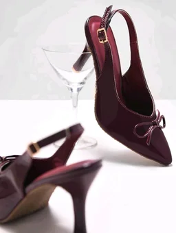 JM LOOKS Women's Pointed-Toe Slingback Heels with Bow Detail | Elegant and Comfortable for Parties and Events
- 10