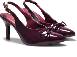 JM LOOKS Women's Pointed-Toe Slingback Heels with Bow Detail | Elegant and Comfortable for Parties and Events
- 10