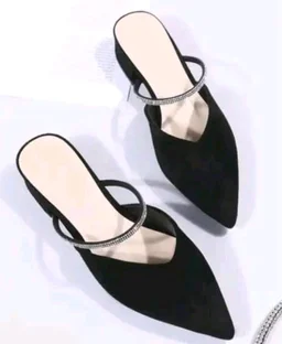 Xocean Women's Pvc Pointed Toe Heels Sandal with Glitter Rhinestone Strap for Wedding Party & Festive - 9