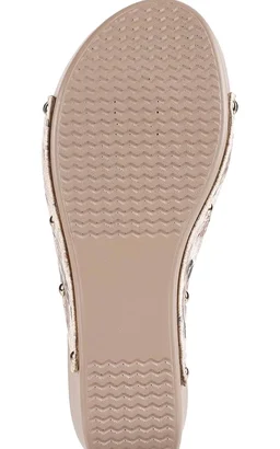 Mochi Women's Wedge Heel Fashion Sandals - 6