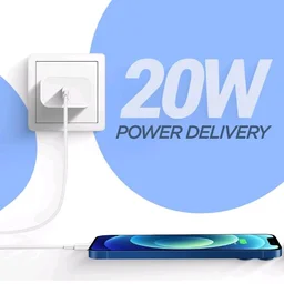 UNIGEN 20W Type C PD 3.0 Fast Charging Adapter | BIS Certified Wall Charger | Compatible with iPhone 17, 16 Pro Max, 16 Pro, 16 Plus, 16, 15, 14, 13, 12, 11, SE, XS, iPad & Android Devices (White)
