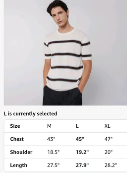 Amazon Brand - Symbol Men's 100% Cotton Striped T-Shirts | Flat Knit Texture | Round Neck | Half Sleeve | Available in Plus Sizes