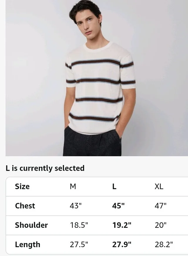 Amazon Brand - Symbol Men's 100% Cotton Striped T-Shirts | Flat Knit Texture | Round Neck | Half Sleeve | Available in Plus Sizes