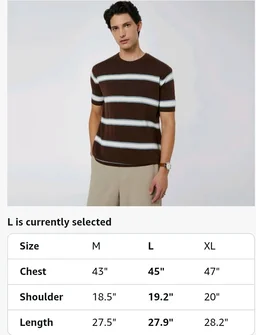 Amazon Brand - Symbol Men's 100% Cotton Striped T-Shirts | Flat Knit Texture | Round Neck | Half Sleeve | Available in Plus Sizes
