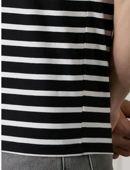Amazon Brand - Symbol Men Cotton Rich Relaxed Fit Striped Tshirt | Half Sleeves | Available in Plus Size