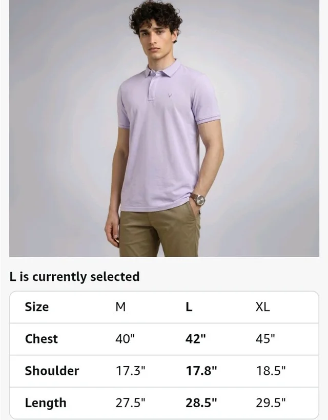 Allen Solly Men’s Pastel Shade Polo T‑Shirt | Bird’s Eye Knit Texture | Soft Cotton‑Blend | Regular Fit | Half Sleeves | Casual Everyday Wear