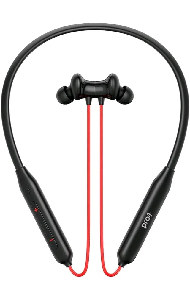 PRO Plus Z2 Bluetooth Neckband Earphones, ENC Mic, 38HRS Playback, Fast Charge, Magnetic Earbuds, Deep Bass, Low Latency, IP55 Sweat Resistant
