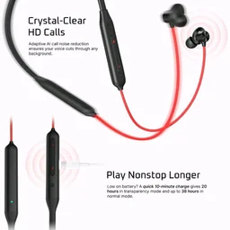PRO Plus Z2 Bluetooth Neckband Earphones, ENC Mic, 38HRS Playback, Fast Charge, Magnetic Earbuds, Deep Bass, Low Latency, IP55 Sweat Resistant