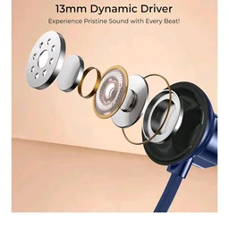pTron Tangent Rush w/ 50Hrs Playtime, Pristine Sound, Dual-Device Pairing, Bluetooth 5.4 Wireless in-Ear Earphones with Mic, Voice Assistant, Type-C Fast Charging & IPX5 Water Resistant (Ink Blue)
1K+ bought in past month