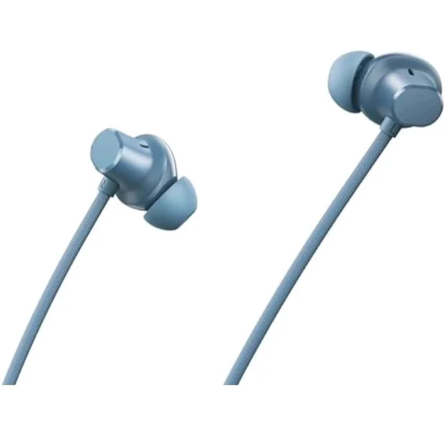 Compatible with Realme 5 Lite Bluetooth Neckband Earphones with Deep Bass Driver, HD Calling Feature, Long Battery Backup(Blue)