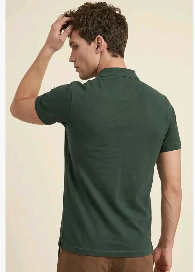Allen Solly Men’s Polo T‑Shirt | Comfortable Rich Cotton Blend, Band Collar, Regular Fit | Stylish & Premium All Day Wear